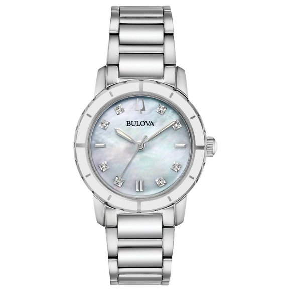 Bulova Women's Diamond Silver 27mm Watch